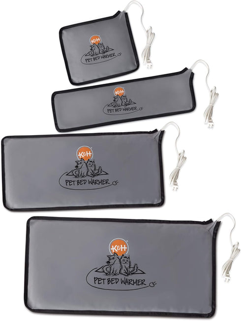K&H Pet Products Gray X-Large Pet Bed Warmer, Turn Any Dog or Cat Bed Into a Heated Bed, Waterproof Heated Pad