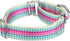 Fashion Print Geometric Pattern Martingale Dog Collar, Silky Soft Safety Training Collars for Small to Large Dogs