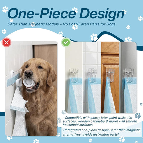 Ysoritha 15 (Clear-15 Puppy Potty Pad Wall Holder Clips, Pcs Dog Pee Pad Wall Holder Prevents Male Dog Leg-Lifting