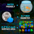 OGIFOAHC 100pcs Glow in The Dark Rocks, Non-Toxic Glowing Stones for Aquarium or Garden Decoration