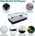 Small Animals Playpen,Pet Cage Tent Large Chicken Run Coop with Detachable Bottom Breathable Transparent Mesh Walls