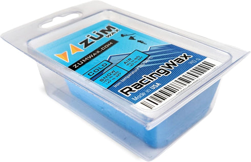 ZUMWax Iron-On Ski/Snowboard/Nordic/Cross-Country Wax, 140g, COLD Temp, PFAS-free, eco-friendly, vanilla scent, USA