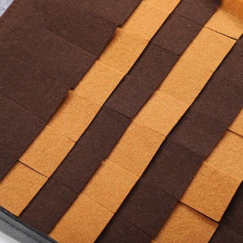 PinzqTrading 60x60cm Pet Sniffing Pad, Dog Cat Foraging Mat, Felt Nose Work Training Blanket with Anti - Skid