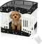 LynxLink Dog Playpens Cover and Bottom Mat Set,Playpen Not Included, Non-Slip Dog Crate