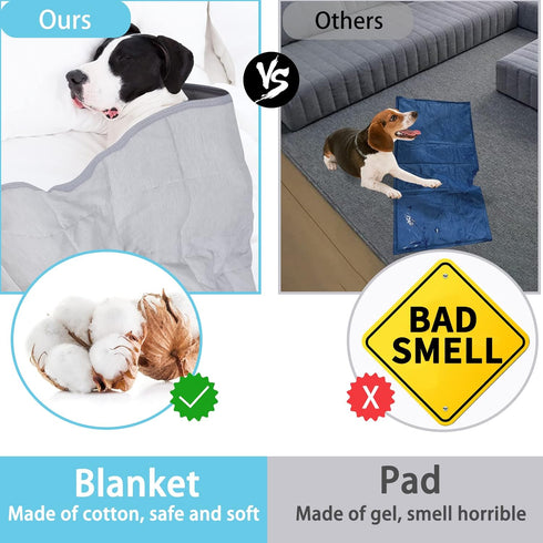 Dog Cooling Blanket - 0.4 Q-MAX Cooling Blanket for Large Dogs, Washable, Soft Lightweight for Summer Sleep