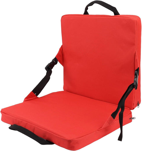 Jeanoko 1PCS Stadium Folding Chair Cushion with Back Support, Foldable Stadium Seat