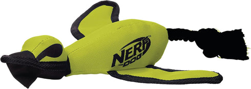 Nerf Dog Large Nylon Launching Duck in Green