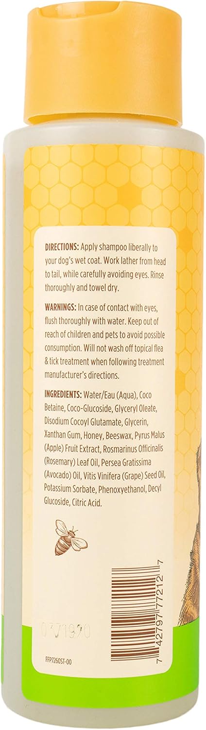 Burt's Bees for Pets Deodorizing Dog Shampoo with Apple & Rosemary - 16 Oz, 2 Pack, Cruelty Free, Sulfate & Paraben Free