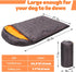 Lifeunion Waterproof Dog Sleeping Bag with Storage Bag, Warm Packable Dog Bed for Travel, Camping, Hiking (Grey+Orange)