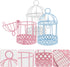 3pcs Mini Birdcage Ornament, Metal Wire Bird Cage for Desktop Storage, Miniature Hanging Decoration