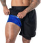 Kewlioo Men's Sauna Shorts - Heat Trapping 2-in-1 Double Layer - Sauna