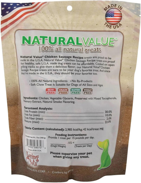 MPP Natural Chicken Dog Treats - Preservative-Free Sausage Recipe