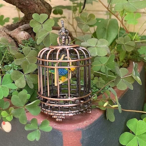 Iron Birdcage Mini Toy, Decorative Simulated Bird Cage for Home Accessories, Ideal for Baby and Toddler Kids