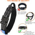 KCUCOP Tactical Dog Collar with Handle, Adjustable Military Collar with Metal Buckle and Patches for Large Dogs