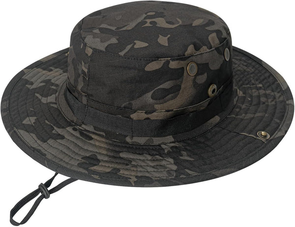 Rosoz Sun Hats for Men Women - Boonie Hat UPF 50+ Bucket Hat with Wide Brim UV Protection for Fishing Hiking Safari