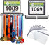 Race Bib and Medal Display Hanger - Holds 40+ Medals & 20
