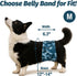 Pet Soft Dog Belly Band, 3 Packs Reusable Male Dog Diapers Belly Wraps (Army, M)