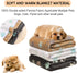 1 Pack 3 Blankets for Dogs, Super Soft Fluffy Premium Fleece Pet Blanket, Grey/Brown/White, 23x16inch