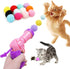 Mewlmart Interactive Cat Toys for Indoor Cats Pink Cat Pom Pom Balls