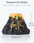 Uniclife Volcano Ornament Kit for Aquarium, Mini Resin Decor with Air Stone Bubbler Accessories