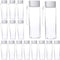 Faytark 16 Pcs 17 oz Plastic Water Bottle Bulk Leak-Proof Portable Square Drink