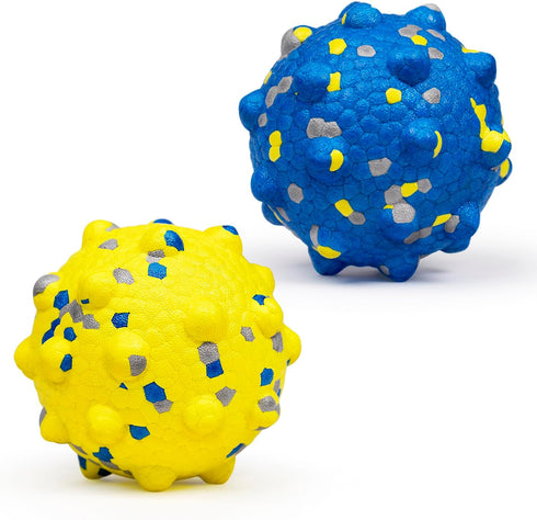 Upgrade Dog Balls for Aggressive Chewers - Indestructible Tennis Balls, Durable Bouncy Fetch Toys, Lightweight Floating