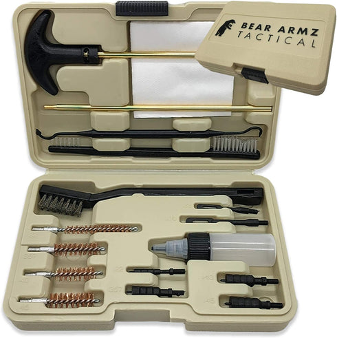 Universal Handgun Cleaning Kit | American Company | Compatible with Handguns, Revolvers, Pistols | Hard Case