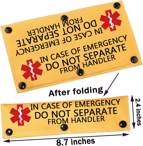 in Case of Emergency Dog Leash Wrap Working Dog Medical Leash Sleeve Service Dog Leash Wrap (in CASE of Emergency
