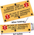 in Case of Emergency Dog Leash Wrap Working Dog Medical Leash Sleeve Service Dog Leash Wrap (in CASE of Emergency