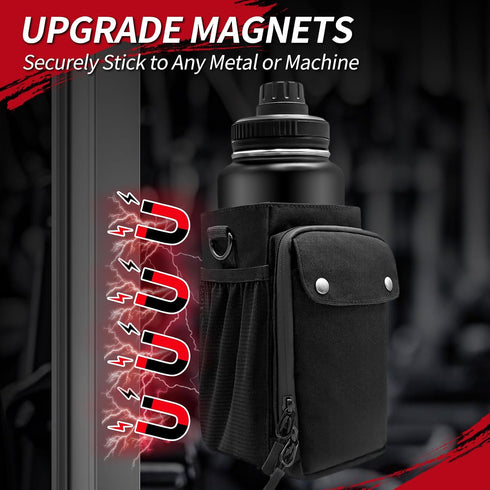 Cyvposm 4 Heavy-duty Magnetic Gym Bag for Men &Women with Multiple Pockets,Magnetic Bottle Bag Included Built-in Strong