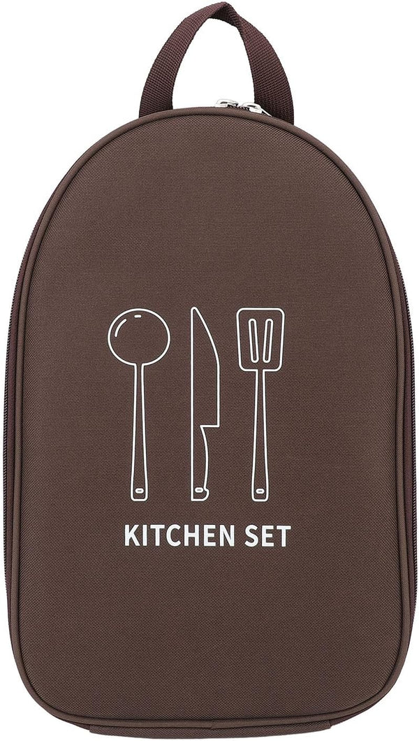 NOENNULL Portable Cookware Utensils Storage Bag Camping Cooking Utensils Bag Cooking Utensils Organizer