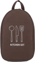 NOENNULL Portable Cookware Utensils Storage Bag Camping Cooking Utensils Bag Cooking Utensils Organizer