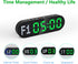 LUCORB Portable Gym Timer for Home Gym Interval Timer for Workout with Time Progress Bar/Rounds, Workout Clock