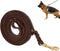 Premier Braided Leather Dog Leash 6/8/10 ft for Strong Medium Large Dogs, Heavy Duty Training Leash (10FT)