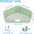 Dmnnlp 10" 10" 7" Large Rabbit Litter Box x x with Broom & Grooming Kit, Low-Entry Corner Toilet Pan for Potty Training