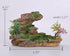 Aquarium Ornament Rock Cave Landscape Artificial Mountain View Stone with Moss Tree Fish Tank Decoration (#Hill A)