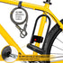 Sigtuna Bike U Lock, Extra Long Heavy Duty Anti Theft, 16mm Bicycle Lock with Shackle, Mounting Holder, and 4ft Cable