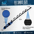 Foot and Calf Stretcher for Plantar Fasciitis, Blue Yoga Stretching Strap for Achilles Tendonitis, Heel Spurs, Drop Foot