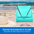 Bo-Toys Bo Toys Portable Beach Mat Lounge Chair and Tote (Plain Blue)