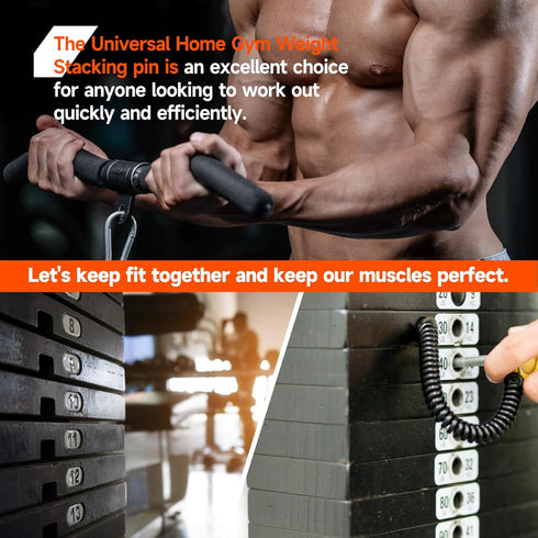 Weight Stack Pin for Weight Stack Machine, Universal Magnetic Extender Pin, Fitness Equipment for Gym or Home