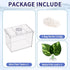 Mini Betta Fish Tank, 0.2 Gallon Stackable Cube Tank with Betta Leaf and Gravels (Pack-1)