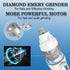 Pet Nail Grinder with LED Light & 2 Grinding Heads, 2-Speed Low Noise Powerful Dog Nail Trimmer for L/M/S Dogs/Cats