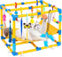 Toys,Hammock Cat Jungle Gym With Hanging Interactive Cat Activity Center For Kittens With Cat Self Groomer,Removable