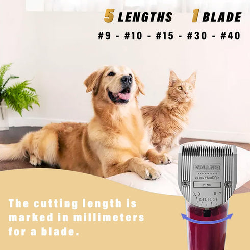 VALLNEI [3-Pack Professional Animal Clipper Blade Compatible with Wahl Arco, Bravura, Chromado, Creativa, Figura