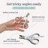 Hepper Cat Nail Clipper Kit - Small and Large Sharp Cat Claw Clippers with Added Nail File and Storage Pouch - Cat Nail