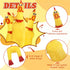 Zddaoole 20 Pcs Rubber Chicken,Screaming Chicken,Squeeze Chicken,Yellow Rubber Squawking Dog Toys,Prank Novelty Noise