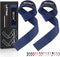 SKDK Cotton Hard Pull Wrist Lifting Straps with Neoprene Cushioned Padded Grips - Anti-Skid Silicone for Weightlifting