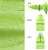 NACOCO Large Dog Raincoat Adjustable - Pet Water Proof Clothes Lightweight Rain Jacket Poncho Hoodies with Strip Reflective (M, Green)