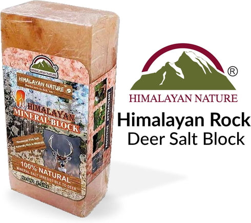 10 2 Counts Licking Salt for Deer Block - Animal Licking Mineral Salt Block, Natural Feed Salt Rock for Horse, Deer