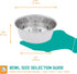 Fuzzy Puppy Food & Water Bowl for Cats & Dogs, Heavy-Duty Stainless Steel, Silver, 1 Quart